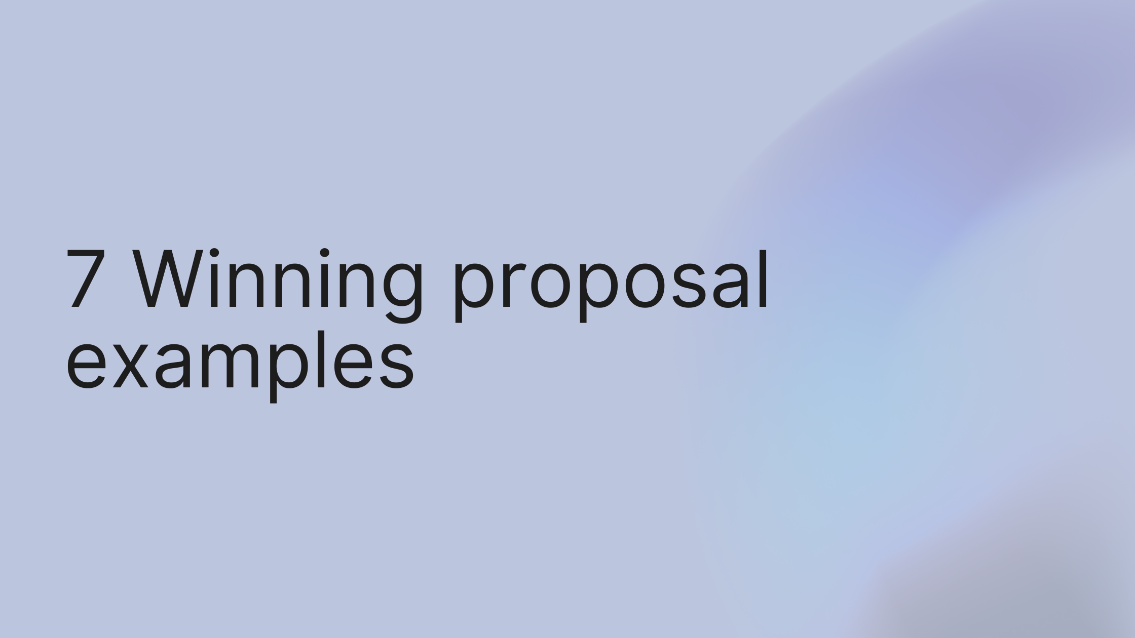 7 Winning Proposal Example for Project Formats (2025)