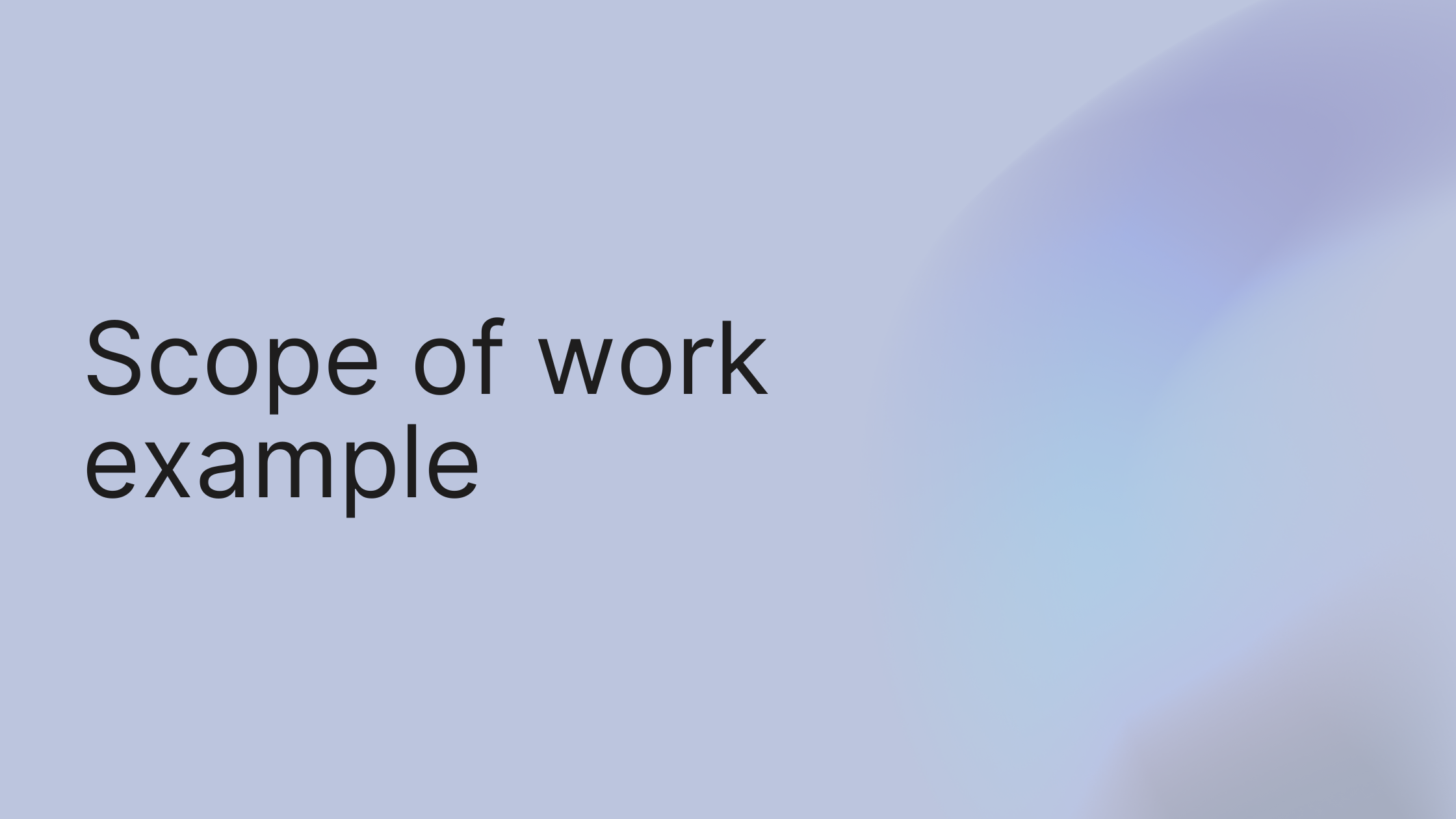 6 Scope of Work Example Breakdowns for 2025